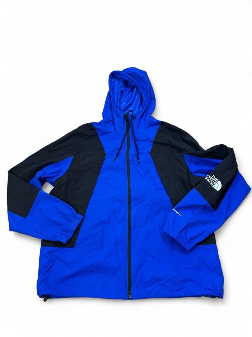 The North Face Men’s Blue Black Windwall Windbreaker Full Zip Jacket Size XL‎